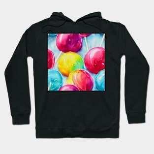 Watercolor lollipop pattern Hoodie